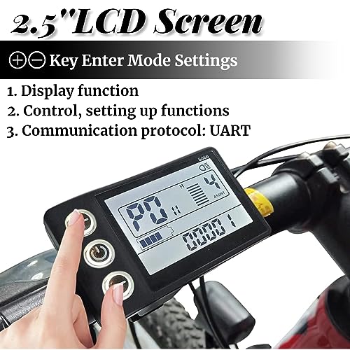 S866 Electric LCD Display Speedometer Odometer for E-Scooters