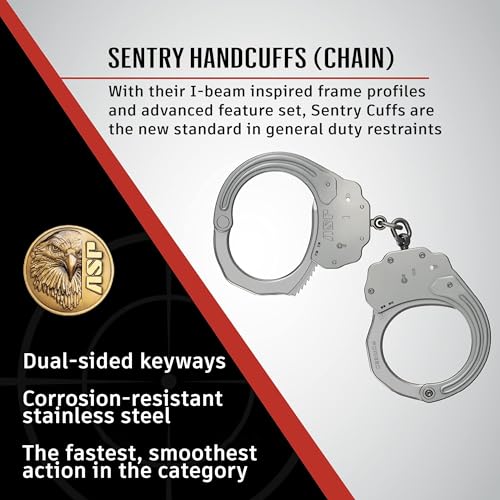 ASP Sentry Handcuffs Chain - Professional Grade Stainless Steel Law Enforcement