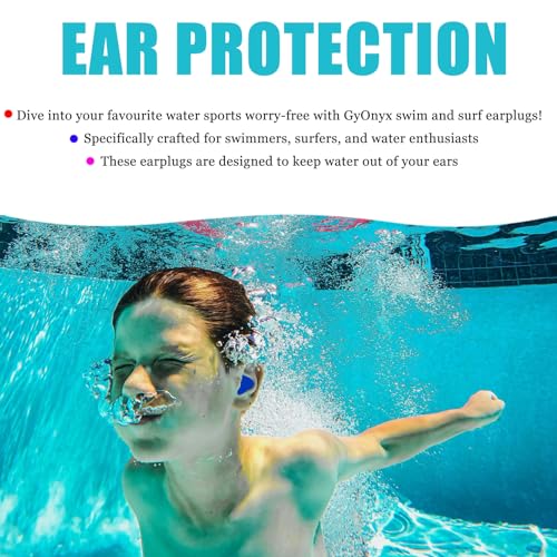 Moldable Silicone Ear Plugs - 6 Pairs in 6 Colors with Cases