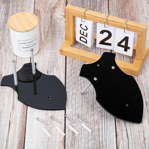 Lesnala Black Wall Mounted Sword Rack - Vertical Display Stand, 2 Pack