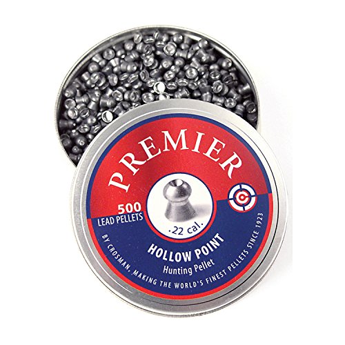 .22 Caliber Hollow Point Pellets - 14.3 Grain, 500 Count