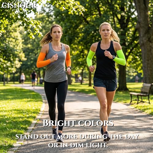 Large Cooling Compression Arm Sleeves for Men & Women - All Black