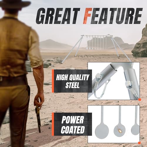Steel Spinning Rimfire Targets for Airgun Shooting Practice