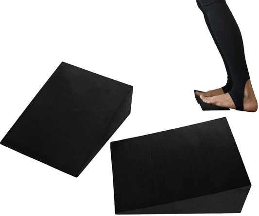 Squat Wedge Blocks by [Brand Name] - Non-Slip Yoga Foam Wedges for Squats & Calf Stretching | 1 Pair