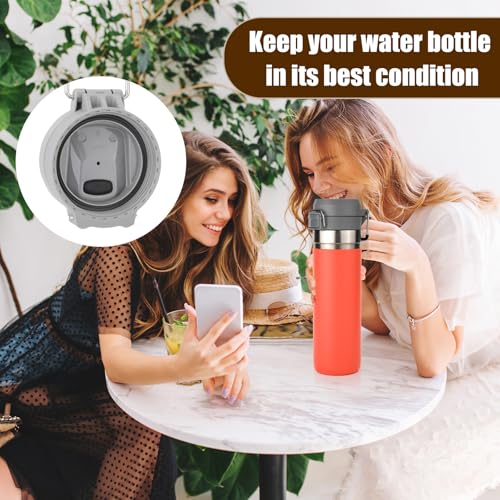 Silicone Water Bottle Gasket Replacement for 24oz & 36oz Tumblers - Gray, 6 Pack