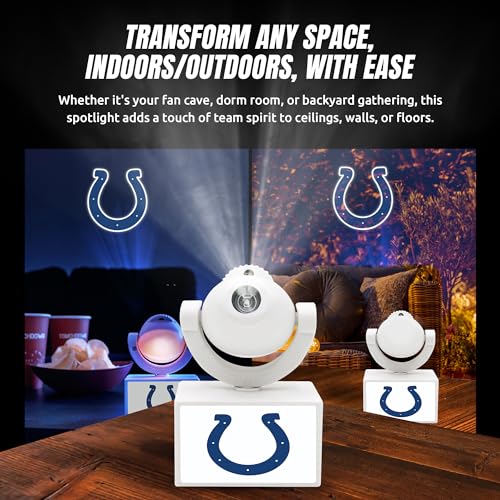 Indianapolis Colts LED Mini Spotlight Projector - 6 Designs