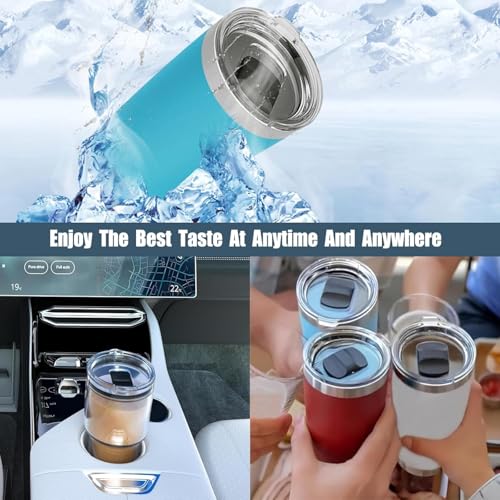 Magnetic Slider Replacement for Drink Tumbler Lids, 2-Pack Black