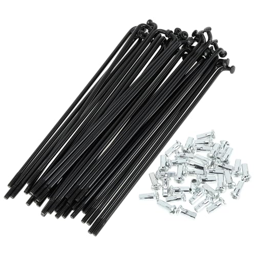 RATCHROLL Bike Spokes 12G 127mm Length with 5" Variation - Black Carbon Steel 36 pcs