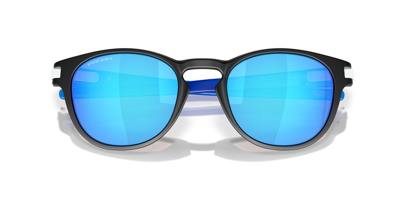 Oakley OO9265 Latch Sunglasses, Matte Black/Prizm Sapphire, 53 mm