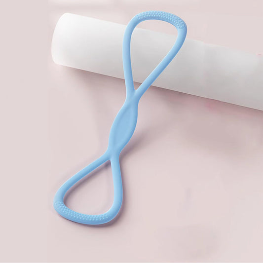 Figure 8 Resistance Band, 2025 New Figure 8 Resistance Bands for Women, Exercise Band with Handles for Working Out, Arm, Back, Fullbody Yoga Pulling Rope, Elastic Stretch Bands（15 LB (Blue)