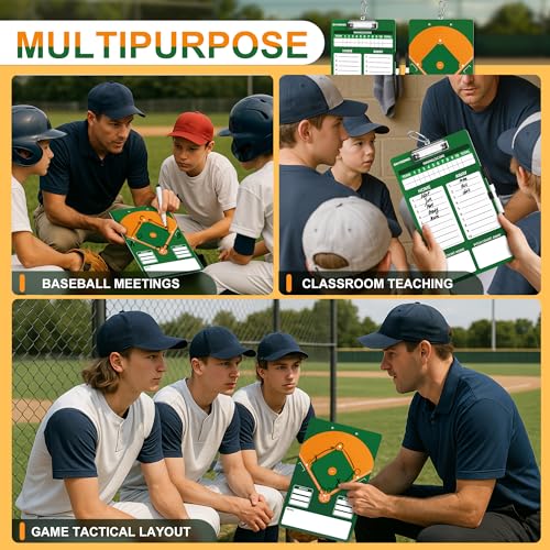 Baseball Coaching Clipboard - Dual-Sided Lineup Board