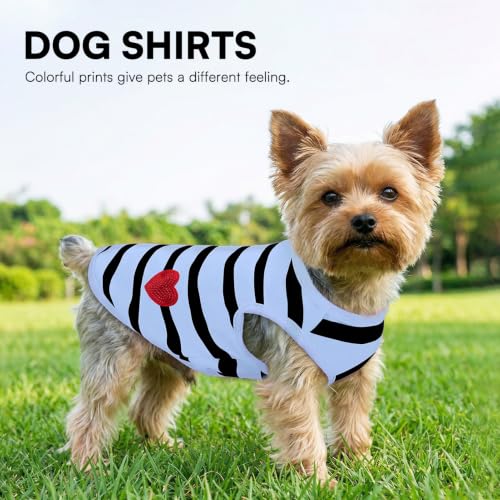 Dog Striped Shirt for Large Dogs - Blue Vest