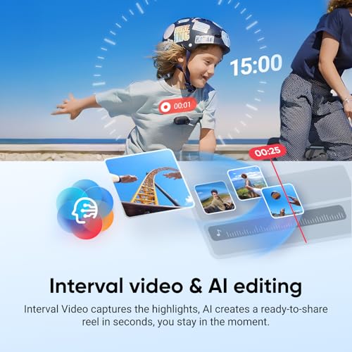 Insta360 GO 3S 128GB Black 4K Portable Vlogging Camera - Midnight Black Bundle
