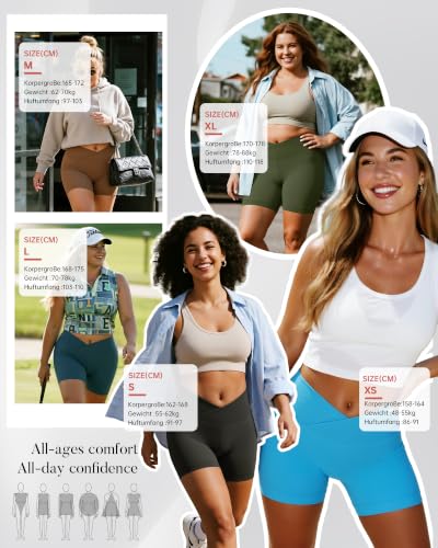 High Waisted Booty Scrunch Yoga Biker Shorts - Small Dark Gray