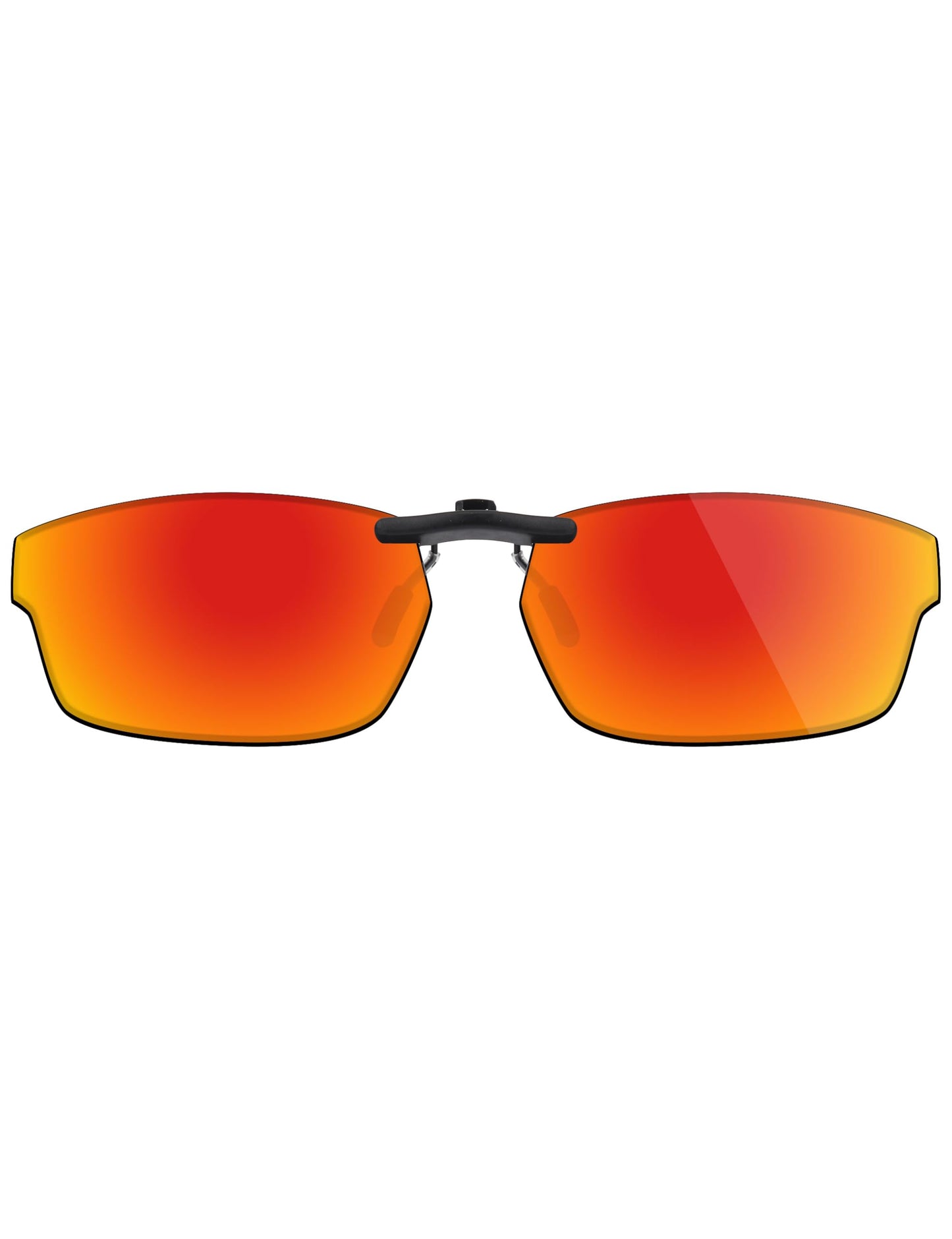 Fiskr Polarized Clip-On Sunglasses for Oakley Crosslink OX8027 (Size 53-17) - UV Protection - Universal Fit for Men & Women - Fire Red