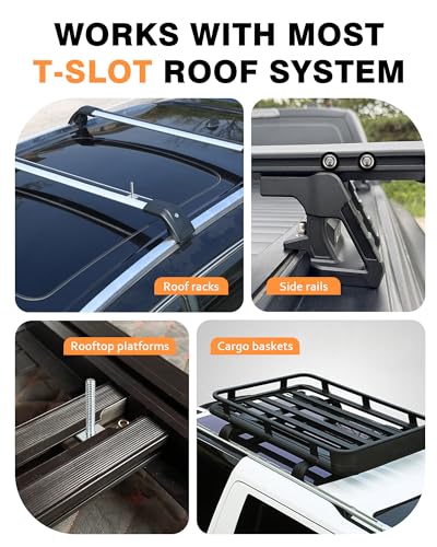 T Slot Bolts for Roof Rack Cross Bars - M6x35mm, 6 Count