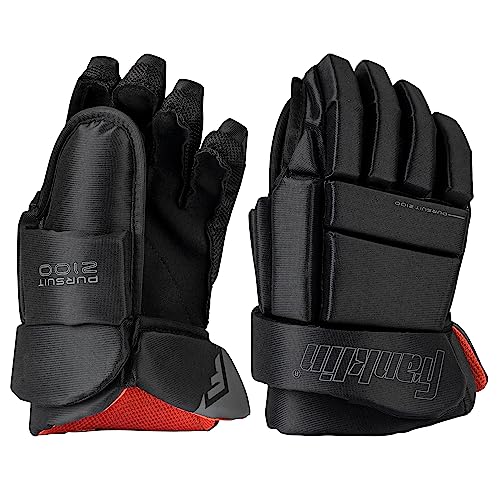 Franklin Sports 10 Inch Youth Ice Hockey Gloves - Thumb Lock System & Full Motion Cuff
