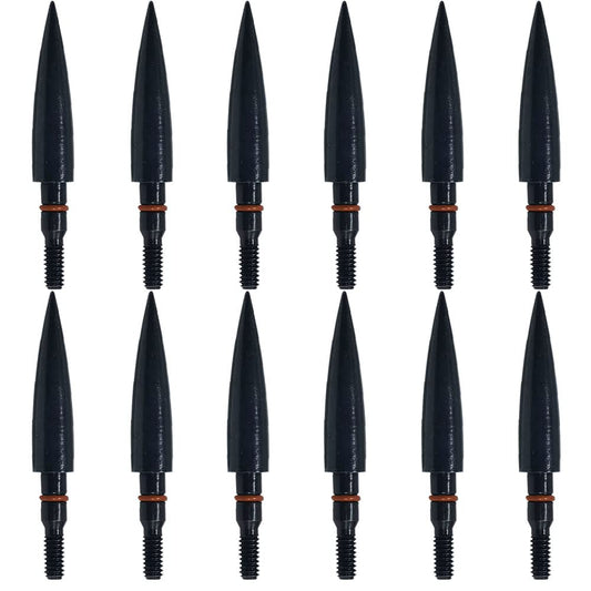 Field Points arrowheads 150 Grains Archery Field Points,5/16" Steel Screw in Archery Field Tips and Broadheads (1 Dozen 12 PCS)