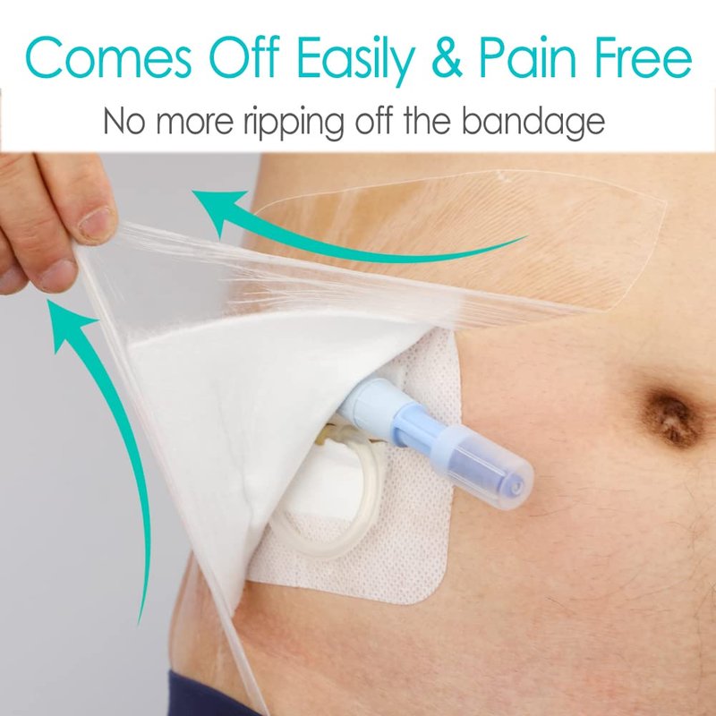 Waterproof Shower Cover with Non-Stick Center Pad for Large Port Surgery Incisions Protector Patch Transparent Film Clear Adhesive Wounds Dressing Bandage Shields (6x6 inch (Pack of 25))