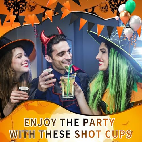 Vumdua 100 Pack 2 oz Plastic Shot Cups Disposable, Mini Disposable