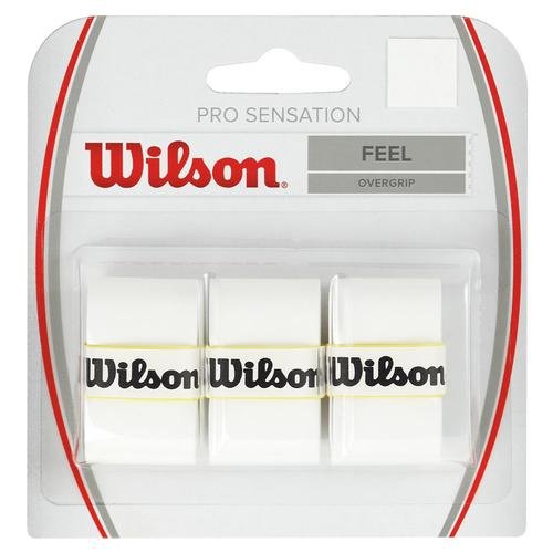 Thin Tennis Overgrip - Wilson Pro Sensation 3 Pack - White
