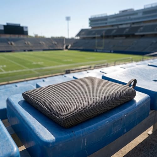 Anycosy Portable Stadium Seat Cushion 1 Pack - Extra Thick Bleacher Seat Pad for Outdoor Events, Gray