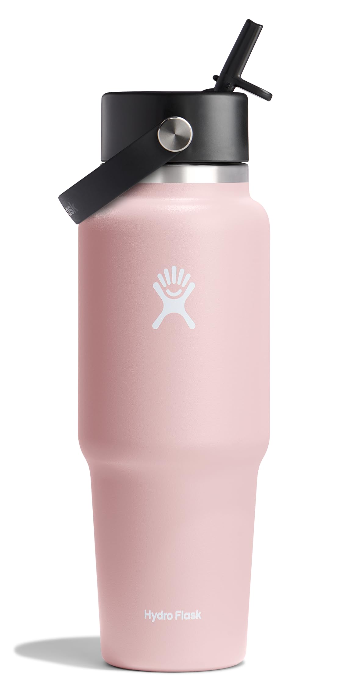 Hydro Flask Travel Water Bottle - Insulated Stainless Steel - Wide Straw Lid, Non Spill, Leakproof in 32 Oz Trillium
