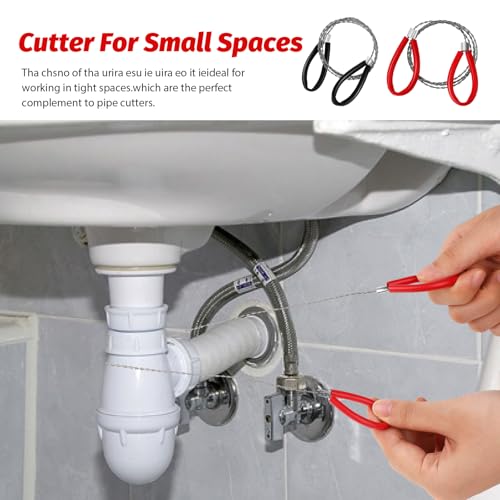 4PCS Stainless Steel Wire Saw Set - Mini Camping Saws for Survival