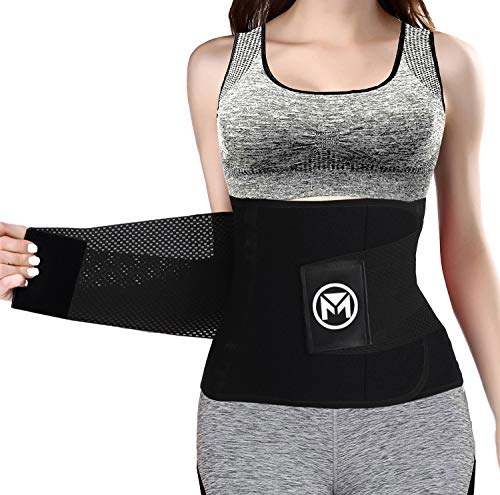 Waist Trainer Belt for Women - Large Black Waist Trimmer