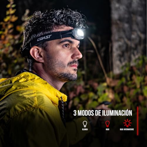 Coast RL10 560 Lumen Dual-Color LED Headlamp with Red Safety Light