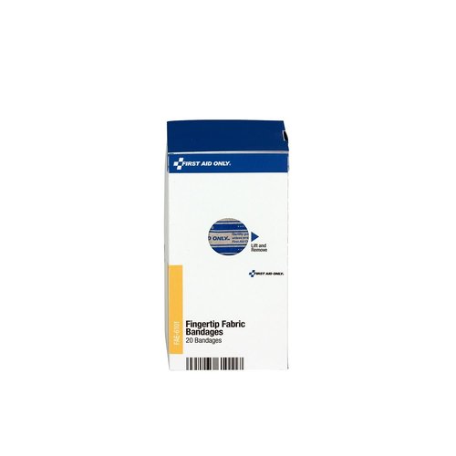 First Aid Only FAE-6101 SmartCompliance Refill Fabric Fingertip Bandages, 20 Count