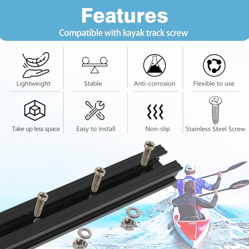 4" Light/Medium Duty Polymer Kayak Mount Track - 2 Pack