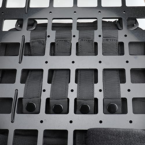 Molle Straps 6" for Tactical Pouch - 4 Pack Black