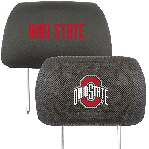 Ohio State Buckeyes Headrest Cover Set - 2 Pieces, Embroidered