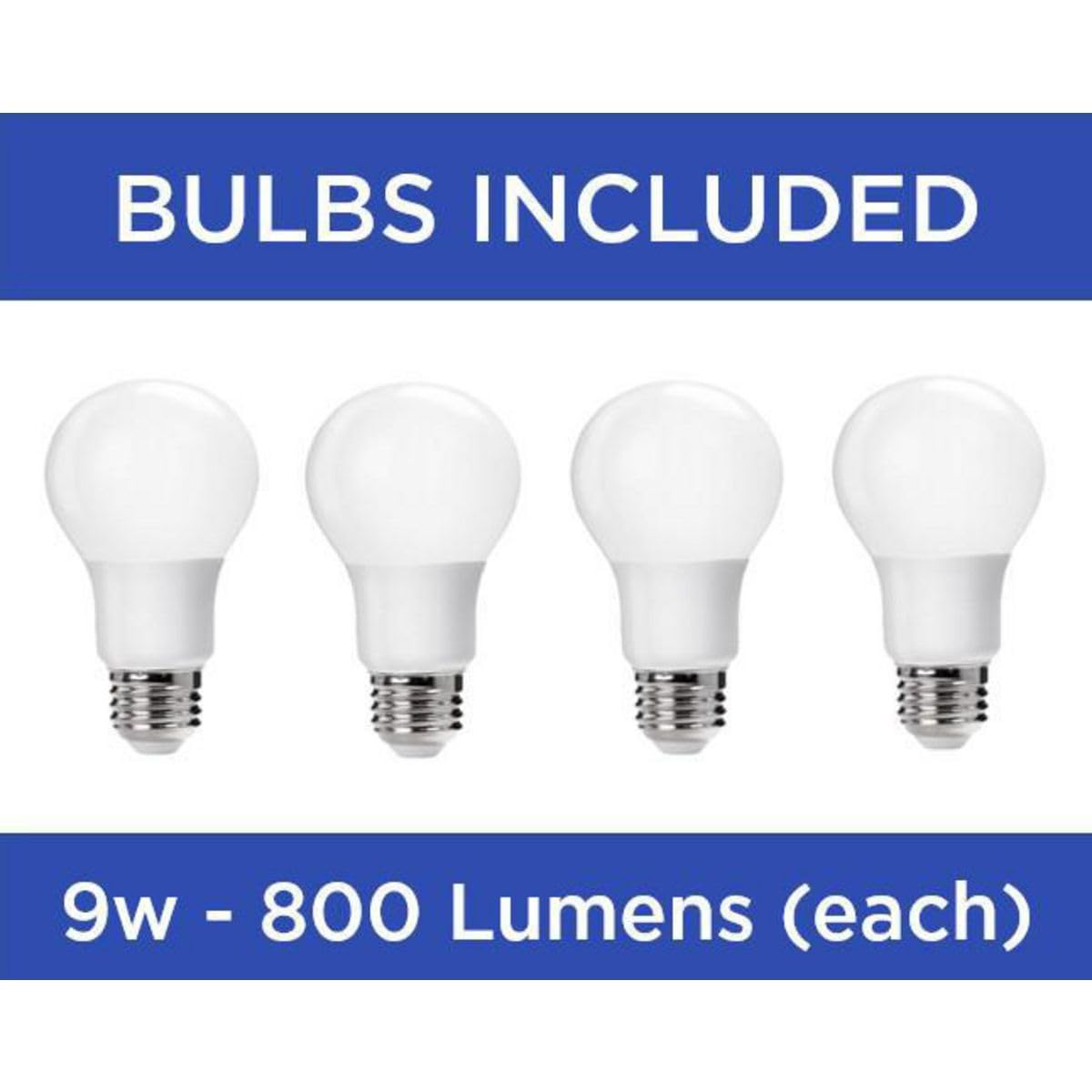 Progress Lighting 4-Light Ceiling Fan Light Kit for AirPro Collection Ceiling Fans, Transitional Style, Includes 4 LED Light Bulbs, Graphite