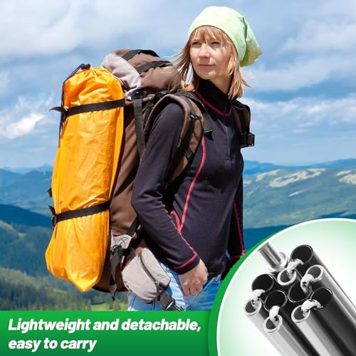 14.5FT Aluminum Tent Poles Replacement for 1-2 Person Camping Tents - Acostop