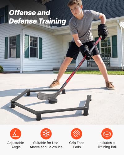 Adjustable Hockey Stick Handling Trainer - 5-Section Portable Tool