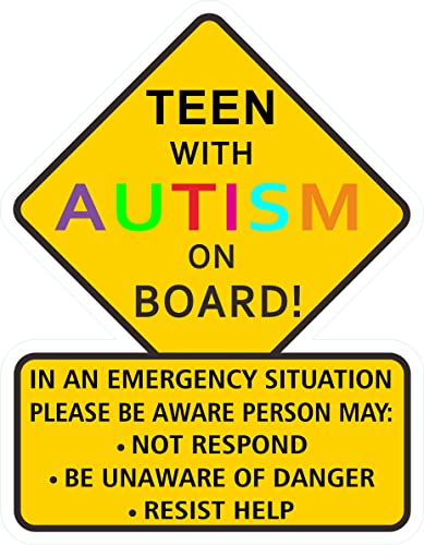 Autism Awareness Car Decal Sticker - 5 Inch - Teen Variant