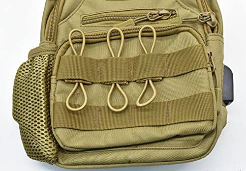 MOLLE Web Retainer Tactical Gear Clip - 10 Pack - Black