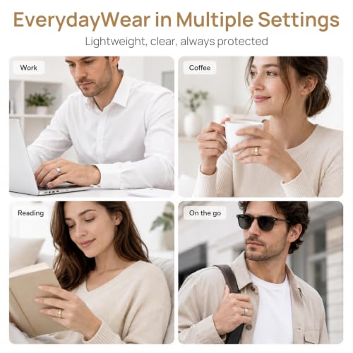 3-Pack Clear Ring Cover for Oura Ring 5 | Ultra-Thin TPU Protector