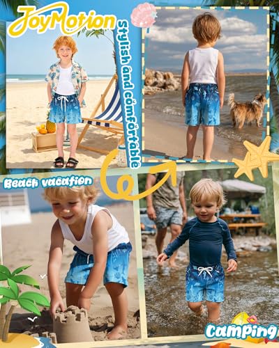 Toddler Boys Swim Trunks - 2T Blue with Quick Dry Fabric