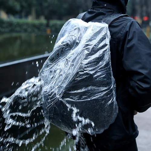 10 Pack Disposable Waterproof Backpack Rain Covers - 15L-40L