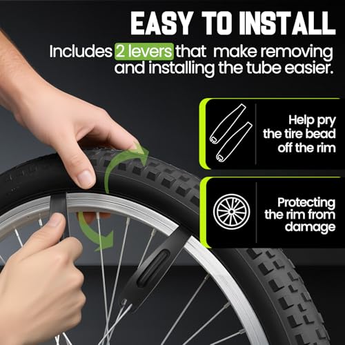 PAKCHEF 20x3 Fat Tire Inner Tube – Heavy-Duty Butyl 2-Pack with Schrader Valve