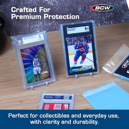 Resealable Graded Card Sleeves - 100 Pack, 3 3/4 x 5 1/2