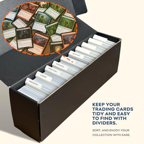 140PCS Card Dividers for Trading Card Storage - Vertical