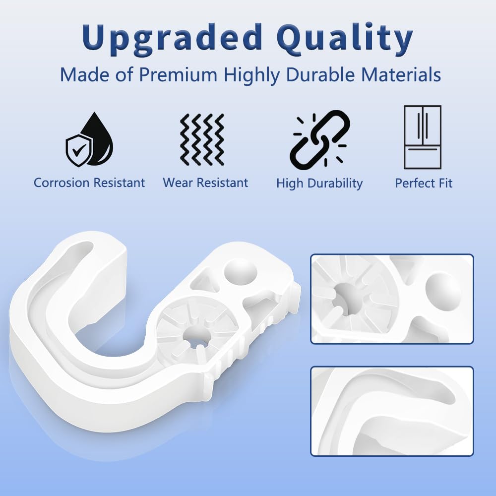 Upgraded MJB62830601 Refrigerator Door Stop Closer for LG/Kenmore Refrigerators - Replaces 2676302, PS7796195 (2 Pack)