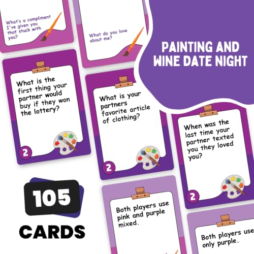 Sip and Paint Couples Kit – Fun DIY Date Night Game