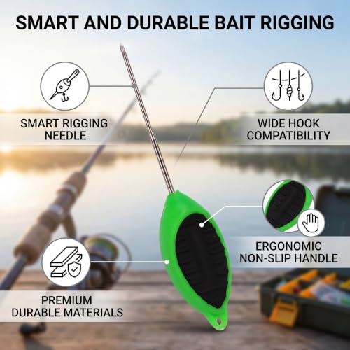 Fishing Rigging Tool Set - Stainless Steel Baiting Drill & Needle
