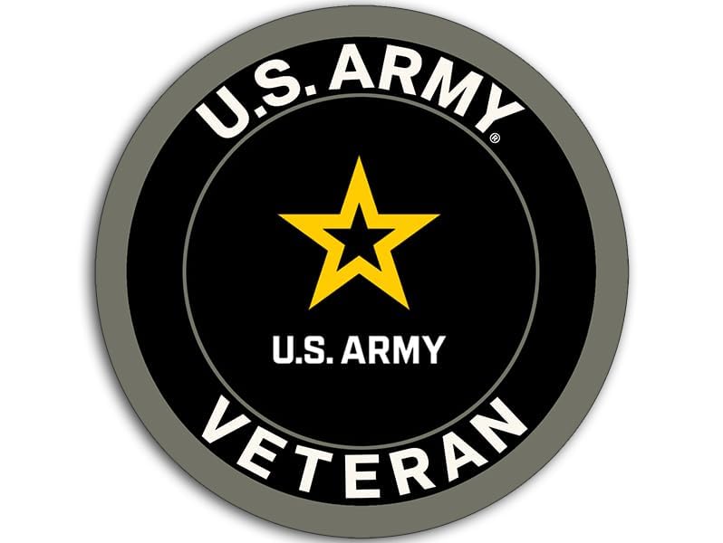 U.S. Army Veteran Sticker - 3 Inch Vinyl Decal