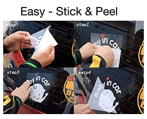 Baby on Board Reflective Vinyl Decal Stickers - 3 Pack - OnBoard3